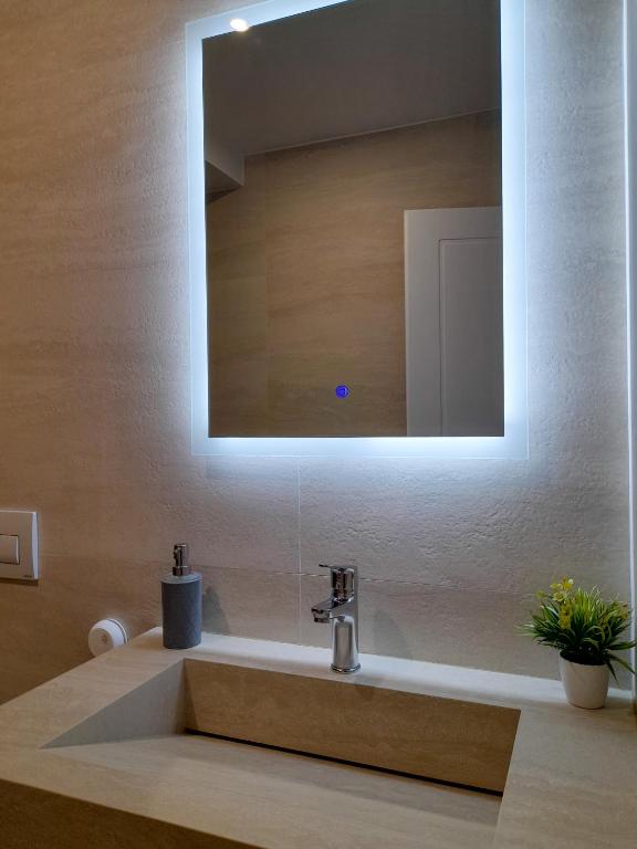 Koupelna v ubytování Solea Hotel