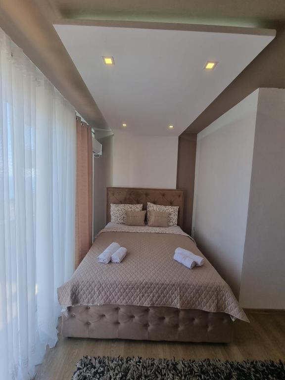 Postel nebo postele na pokoji v ubytování Kahari Apartments