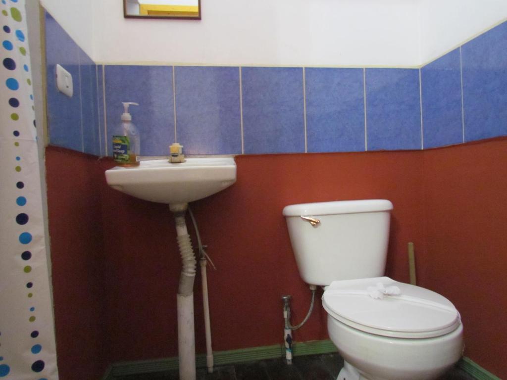 Koupelna v ubytování Hostel Shakti