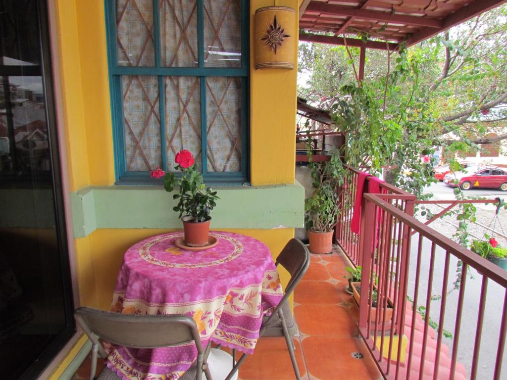 Balkón nebo terasa v ubytování Hostel Shakti