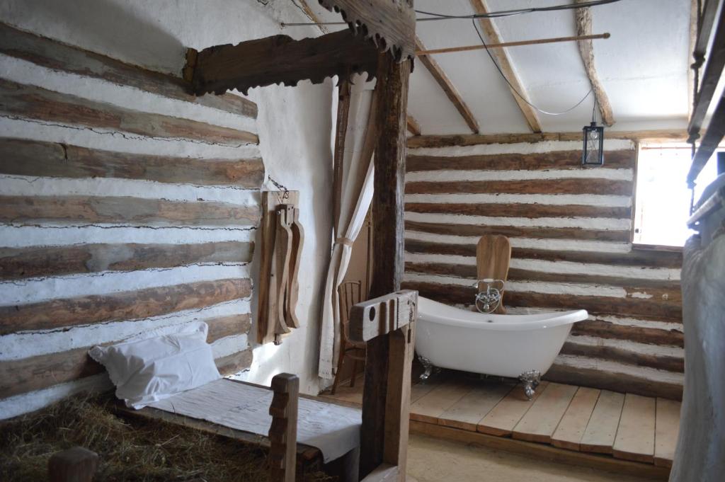 Kúpeľňa v ubytovaní Faluhely Major