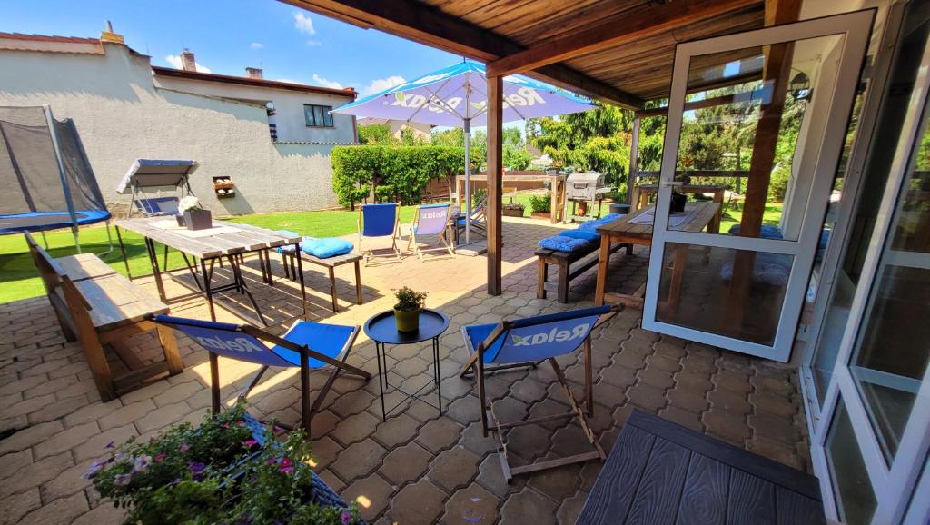 Balkon lub taras w obiekcie Wellness Aqua House