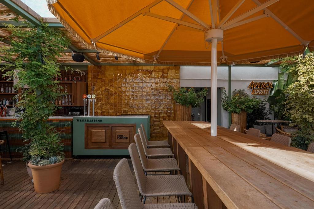 Patio alebo iná vonkajšia časť ubytovania Hotel Pulitzer Barcelona