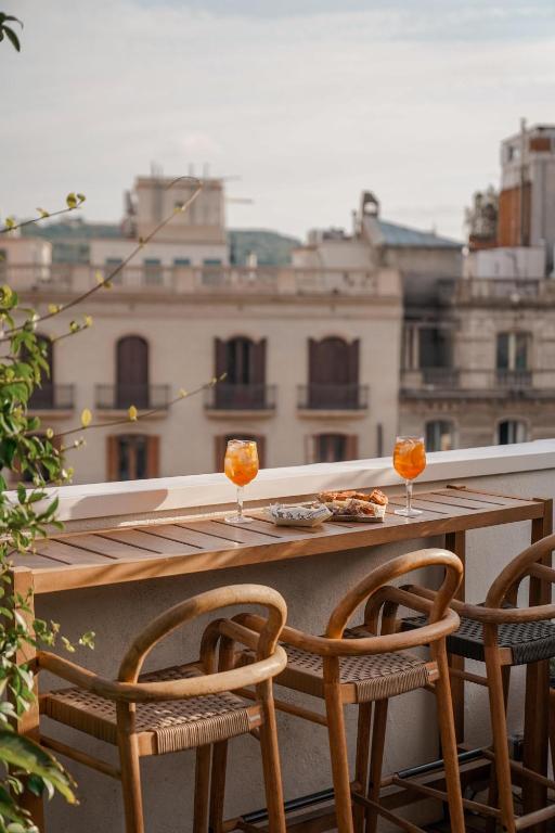 Balkón alebo terasa v ubytovaní Hotel Pulitzer Barcelona
