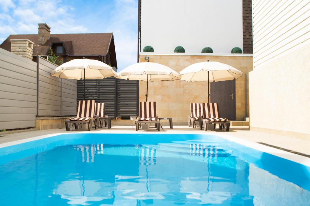 Bazén v ubytování Apartamenty Terrasa nebo v jeho okolí