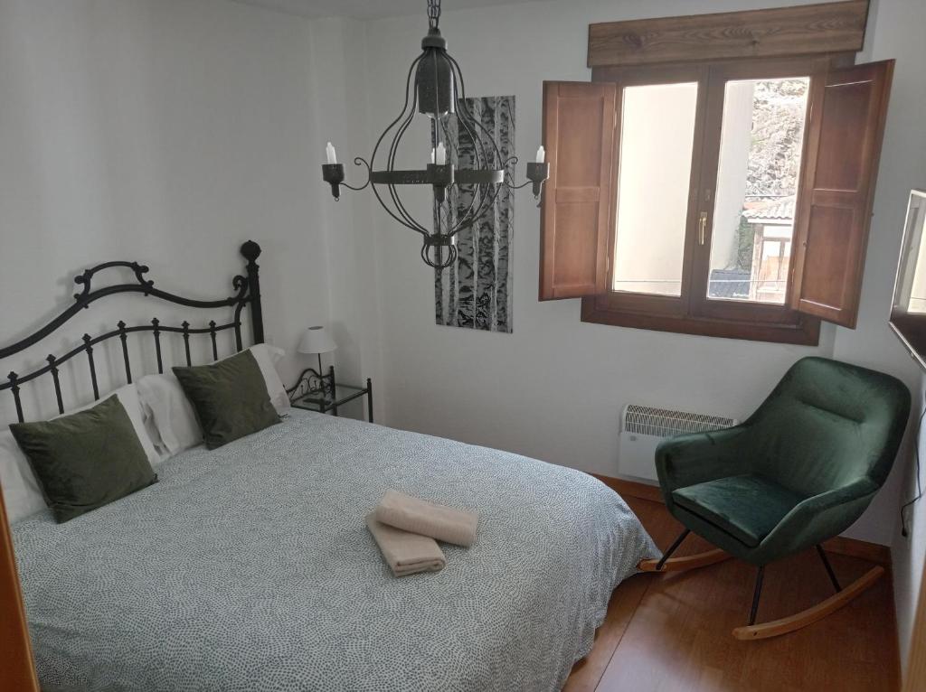 Postel nebo postele na pokoji v ubytování Apartamento Albareda