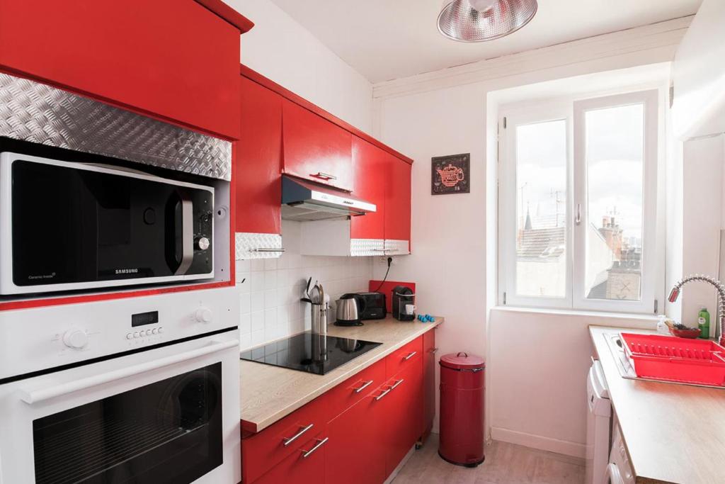 Køkken eller tekøkken på Le Devosge