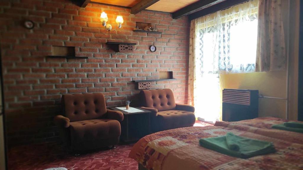 Postel nebo postele na pokoji v ubytování Apartmán Vika