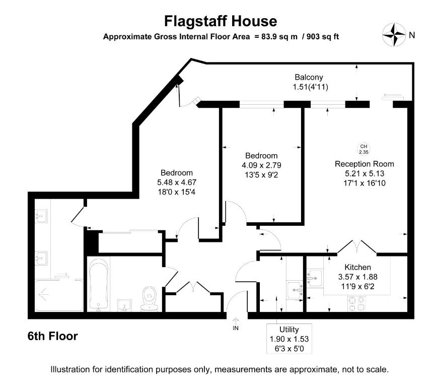 WelcomeStay Vauxhall St Georges Wharf 2 Bedroom Apartment - 