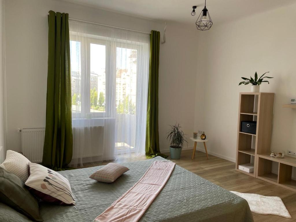 เตียงในห้องที่ Neighbor of Gellért Spa by NW