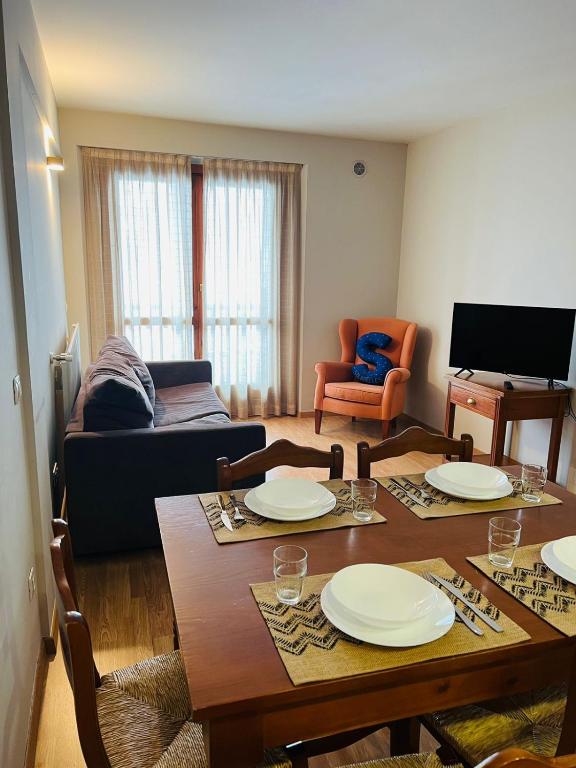 TV a/nebo společenská místnost v ubytování Increible Apartamento Solanelles