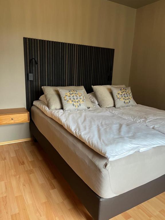 Postel nebo postele na pokoji v ubytování Jökla Guesthouse