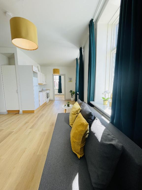 Kuchyň nebo kuchyňský kout v ubytování aday - Green Light Apartment Suite in the center of Hjorring