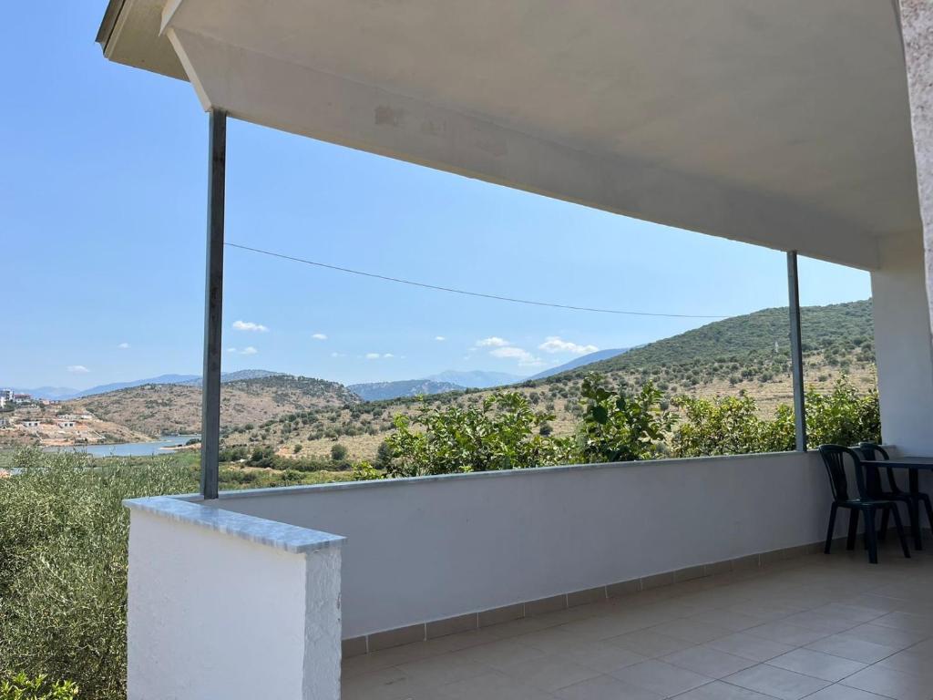 a view from the balcony of a house at Laert's Home in Sarandë