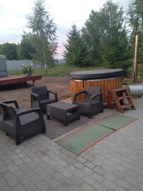 Posezení v ubytování Lapegles 2