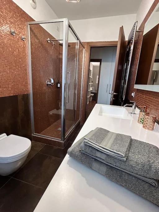 Koupelna v ubytování Casa di Lillo