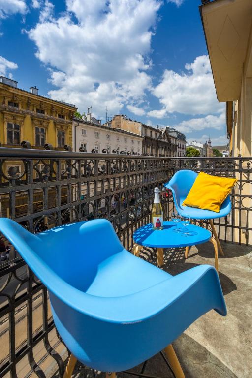 Balkón nebo terasa v ubytování Kazimierz Friendhouse Apartments