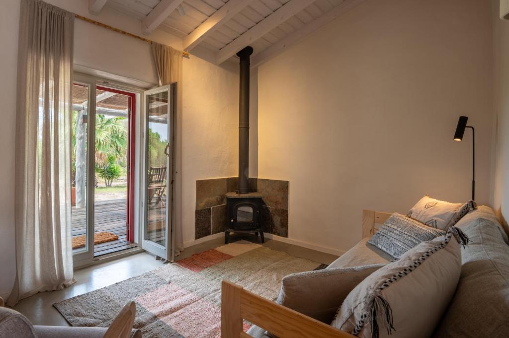 Posezení v ubytování Nômade Melides Eco Lodge