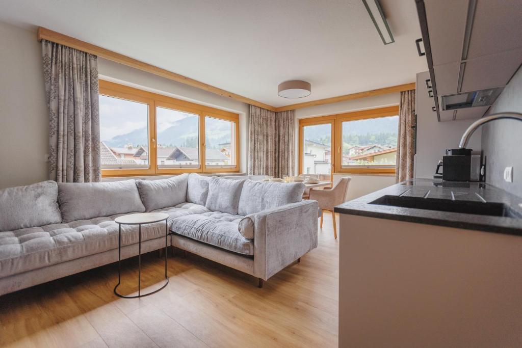 Posezení v ubytování hin&weg das Aparthotel