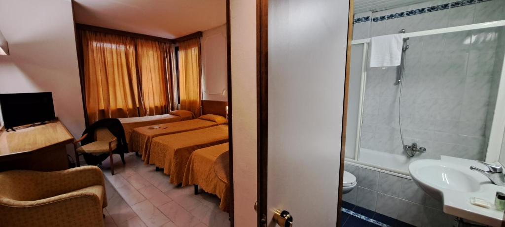 Koupelna v ubytování Hotel Delta Florence