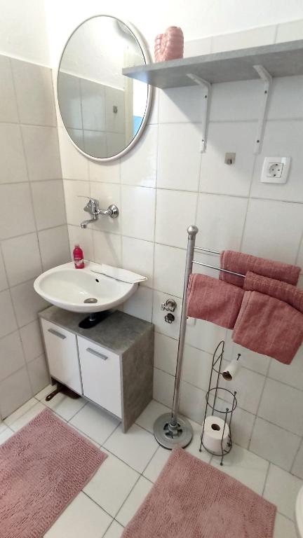 Koupelna v ubytování Comfy Studio in Ankaran JB4