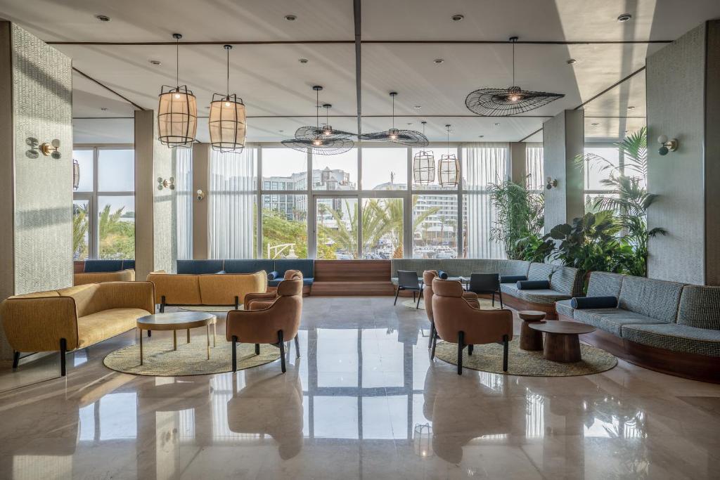 Posezení v ubytování Dan Panorama Eilat