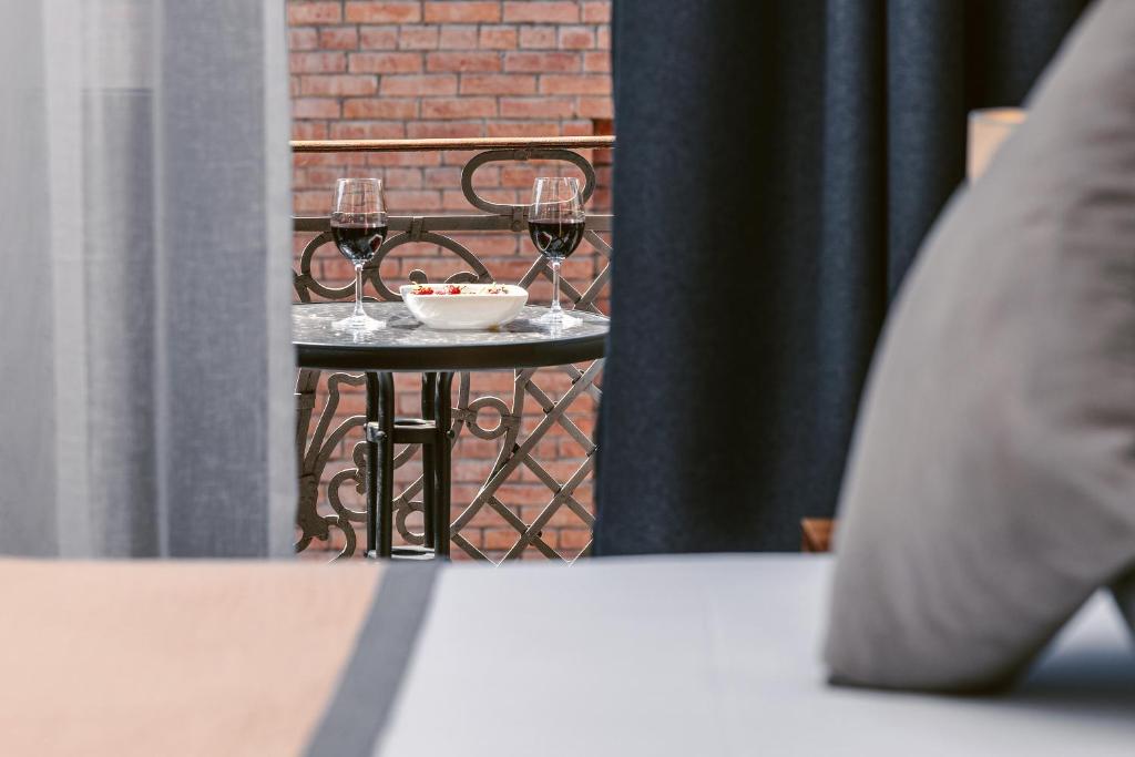 Posezení v ubytování Boutique Hotel Manufactura