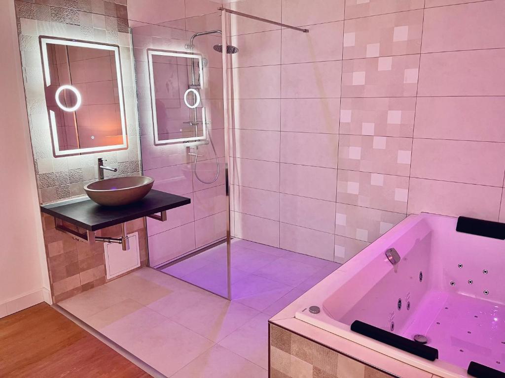 Koupelna v ubytování La Vie - Apartmány