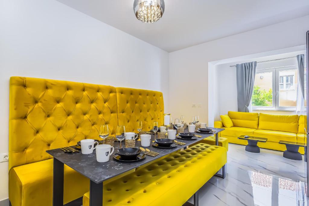 Posezení v ubytování luxury Villa Sandra