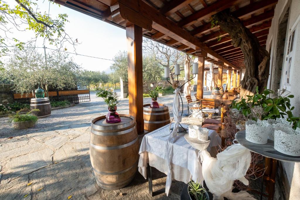 Balkón nebo terasa v ubytování Farm Stay Malovščevo