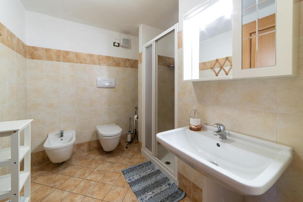 Koupelna v ubytování B&B Peter Pan