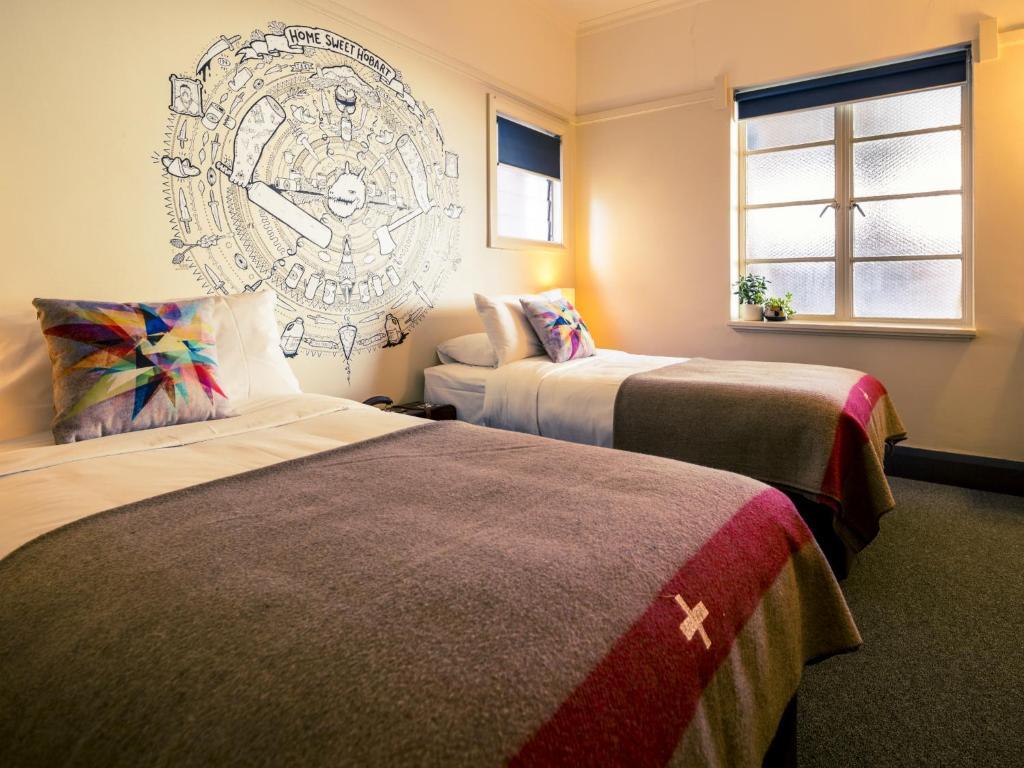 Postel nebo postele na pokoji v ubytování Alabama Hotel Hobart
