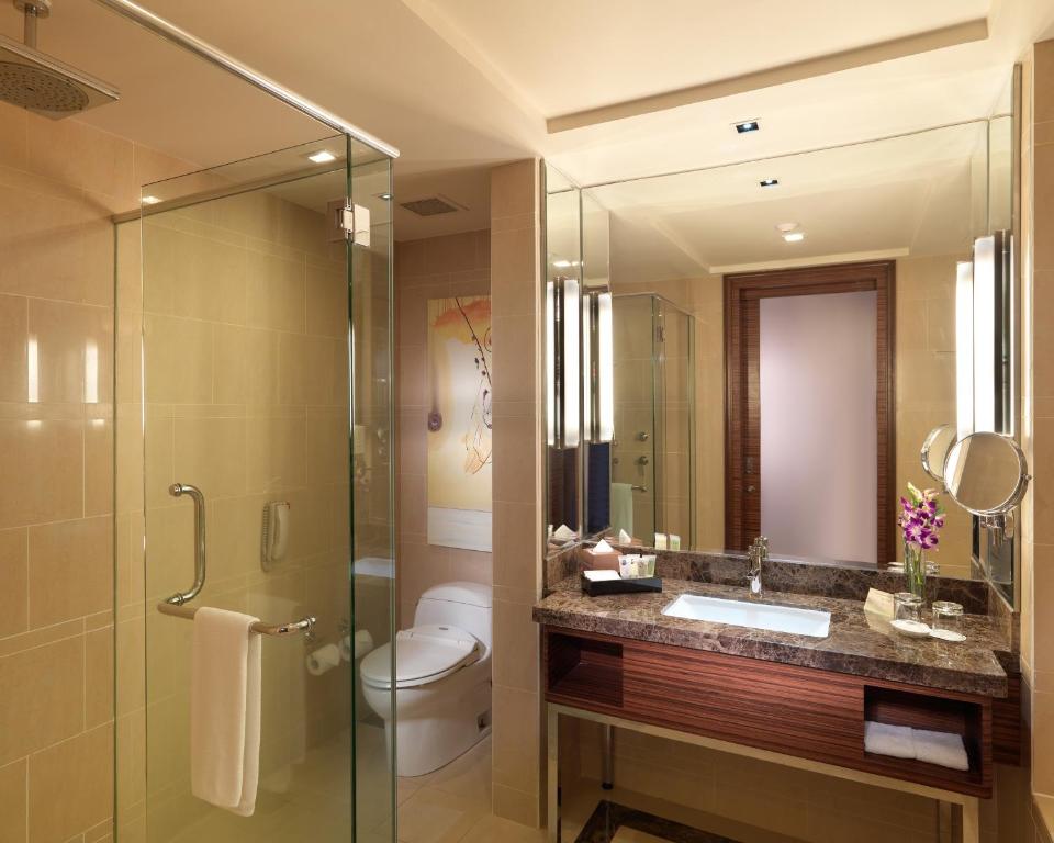 Koupelna v ubytování One World Hotel