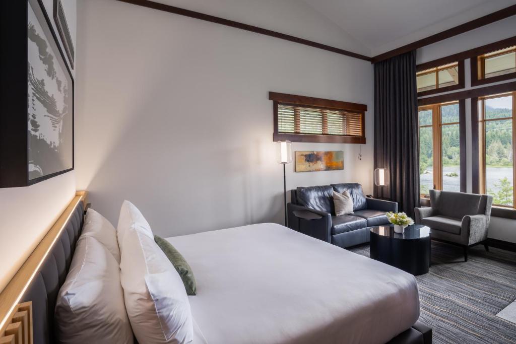 Voodi või voodid majutusasutuse Nita Lake Lodge toas