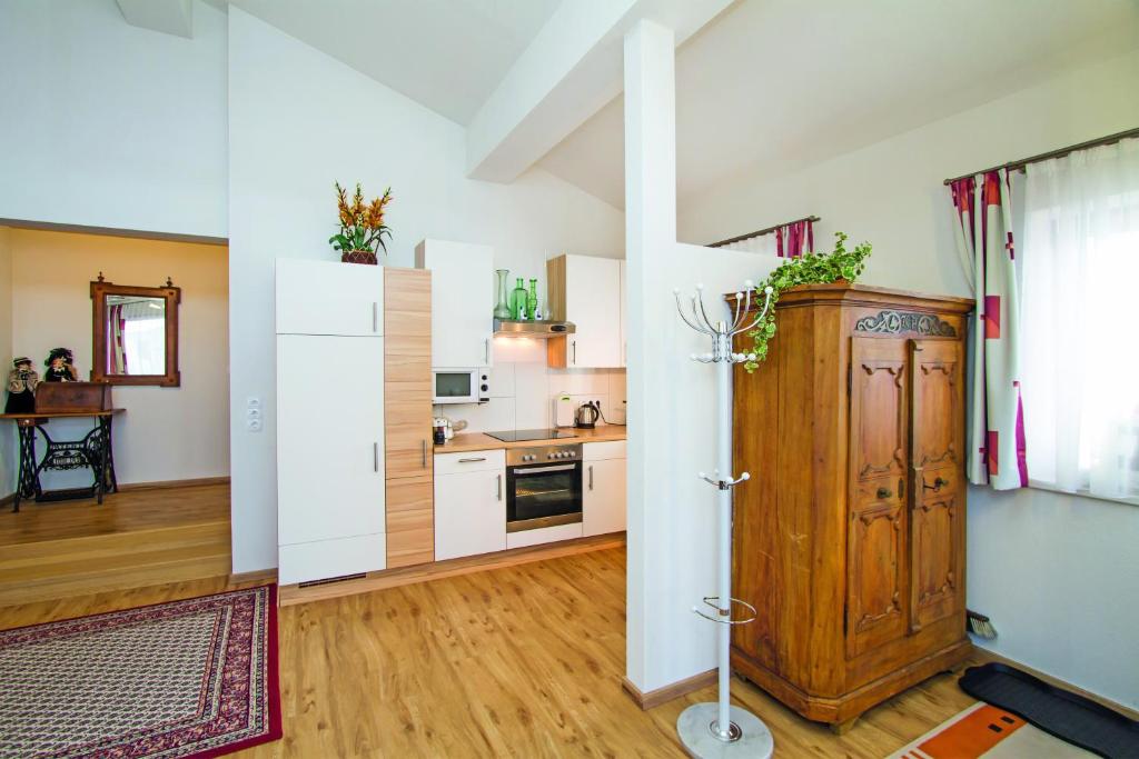 Kuchyň nebo kuchyňský kout v ubytování Gertis Ferienwohnung