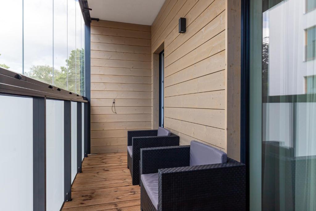 Balkón nebo terasa v ubytování Laulupargi Lux Residence