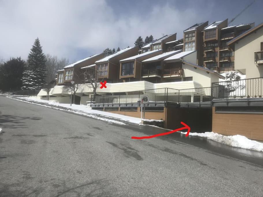 Charmant studio cabine 26m² avec belle terrasse v zimě