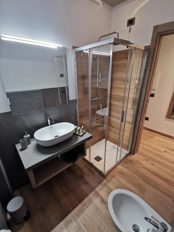 Koupelna v ubytování Verdi Armonie