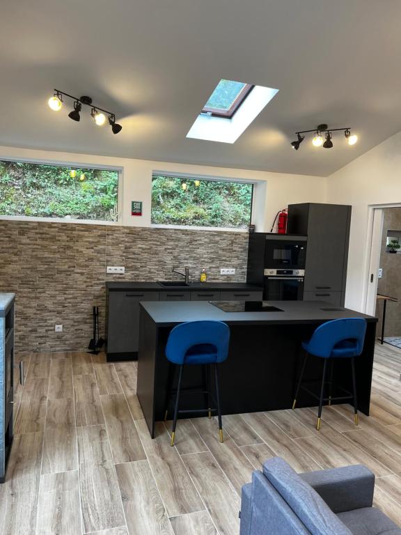 Kuchyň nebo kuchyňský kout v ubytování Laicas lodge