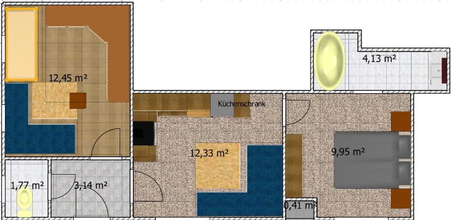Půdorys ubytování Ferienwohnungen Annelies