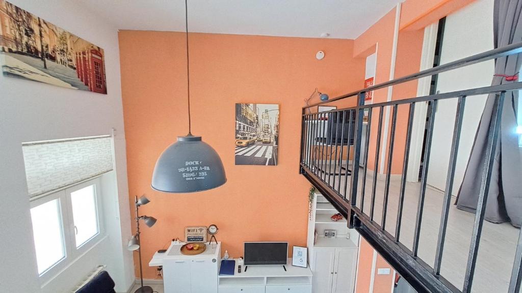 Postel nebo postele na pokoji v ubytování La Vaguada loft
