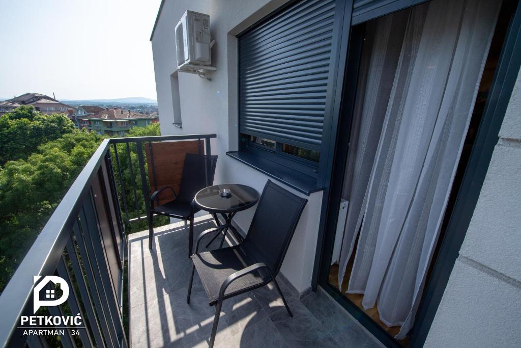 Balkón nebo terasa v ubytování Petković apartmani 34