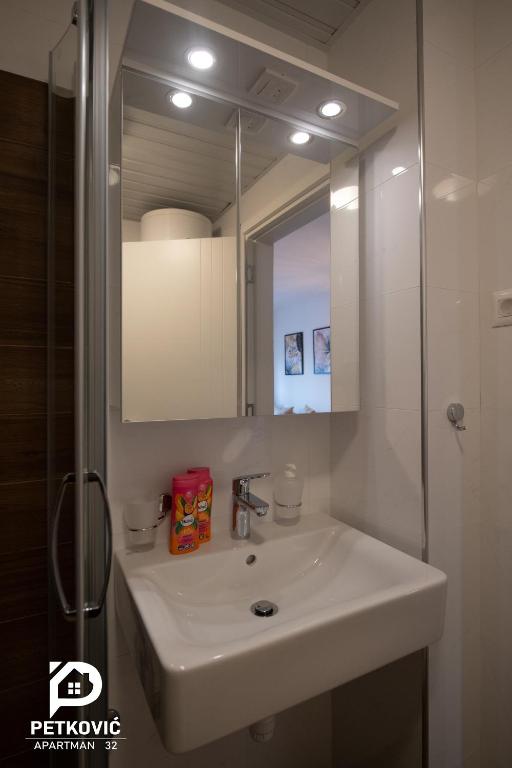 Koupelna v ubytování Petković apartmani STUDIO32