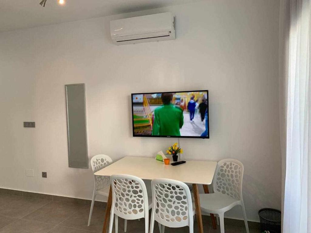TV a/nebo společenská místnost v ubytování Hermoso estudio en Pilar de la Horadada