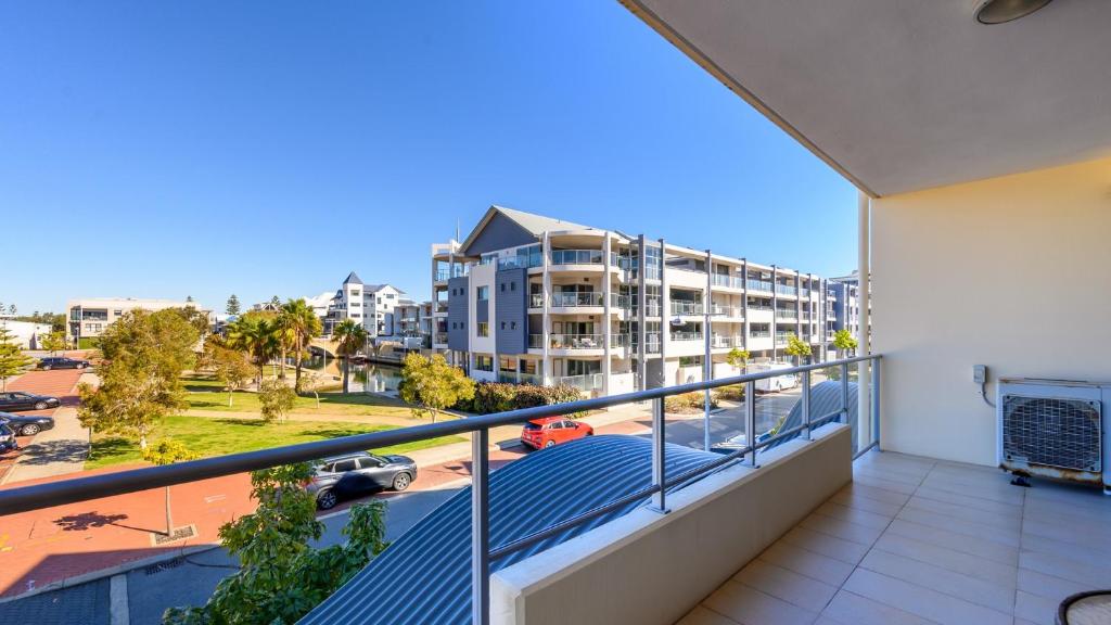 Balkón nebo terasa v ubytování Dolphin Quay Apartments