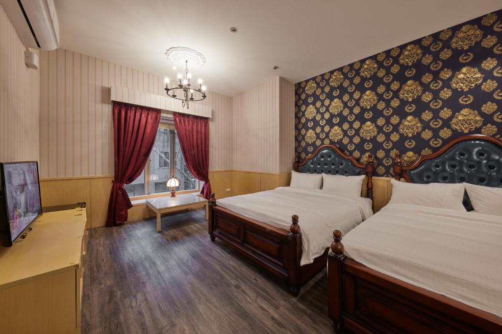 Postel nebo postele na pokoji v ubytování Kyokusui Hotspring Hotel