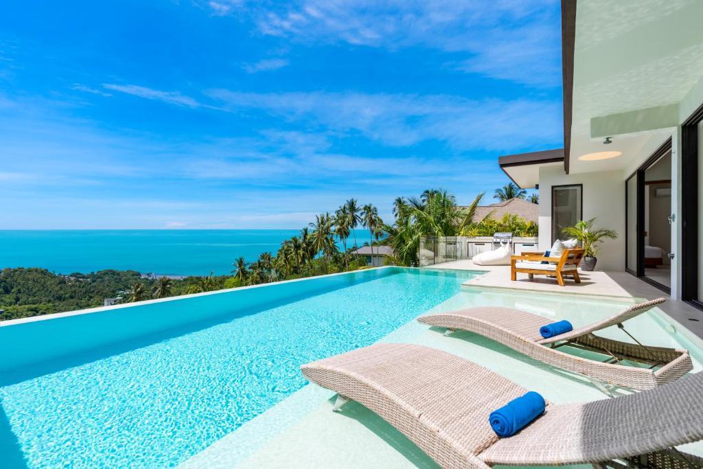 Bazén v ubytování Luxury Villa - Lamai Seaview - 4 bedroom nebo v jeho okolí