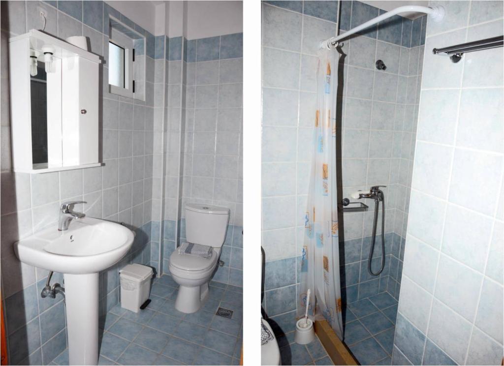 Koupelna v ubytování Kipriotis Hotel