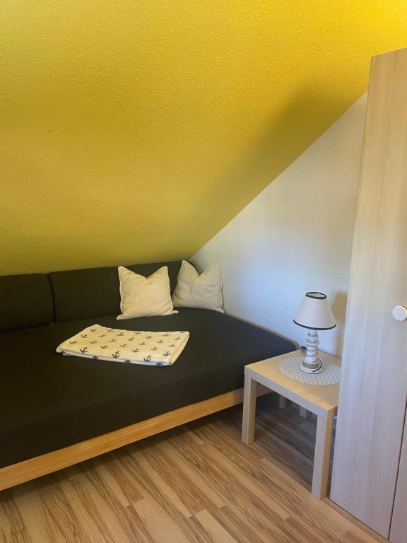 Postel nebo postele na pokoji v ubytování Ankerplatz38