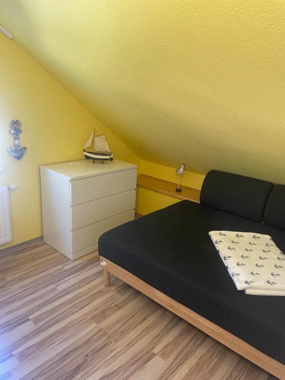 Postel nebo postele na pokoji v ubytování Ankerplatz38